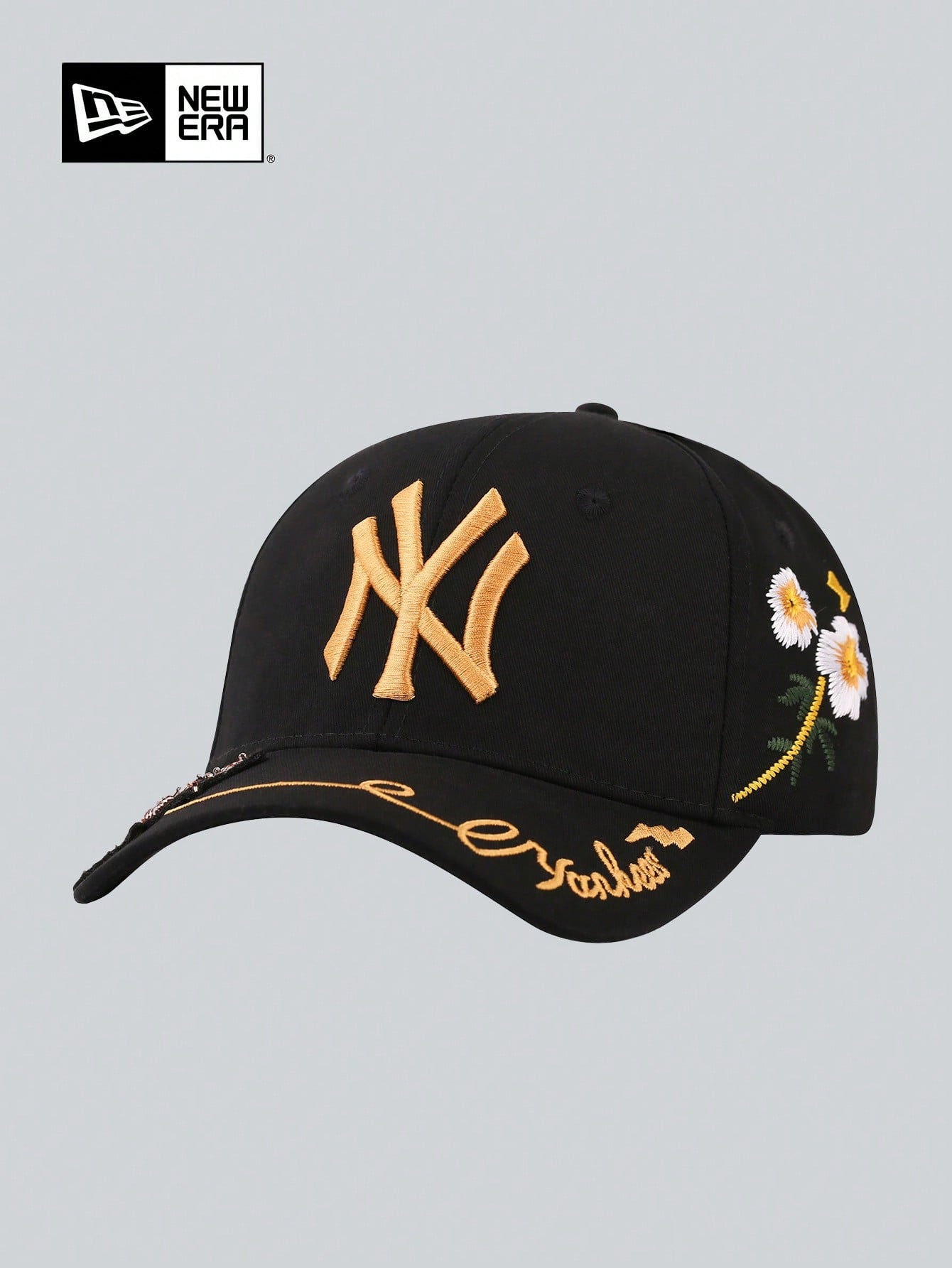 N E W E R A New Era Genuine Letter Embroidery Baseball Cap, Unisex Couples Windproof Sunshade Fas... | SHEIN