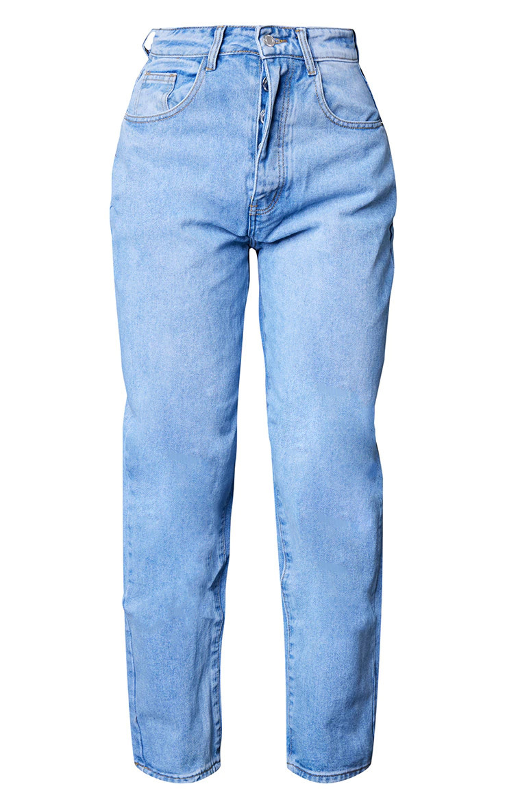 PRETTYLITTLETHING L30 Light Blue Wash Boyfriend Jeans | PrettyLittleThing US