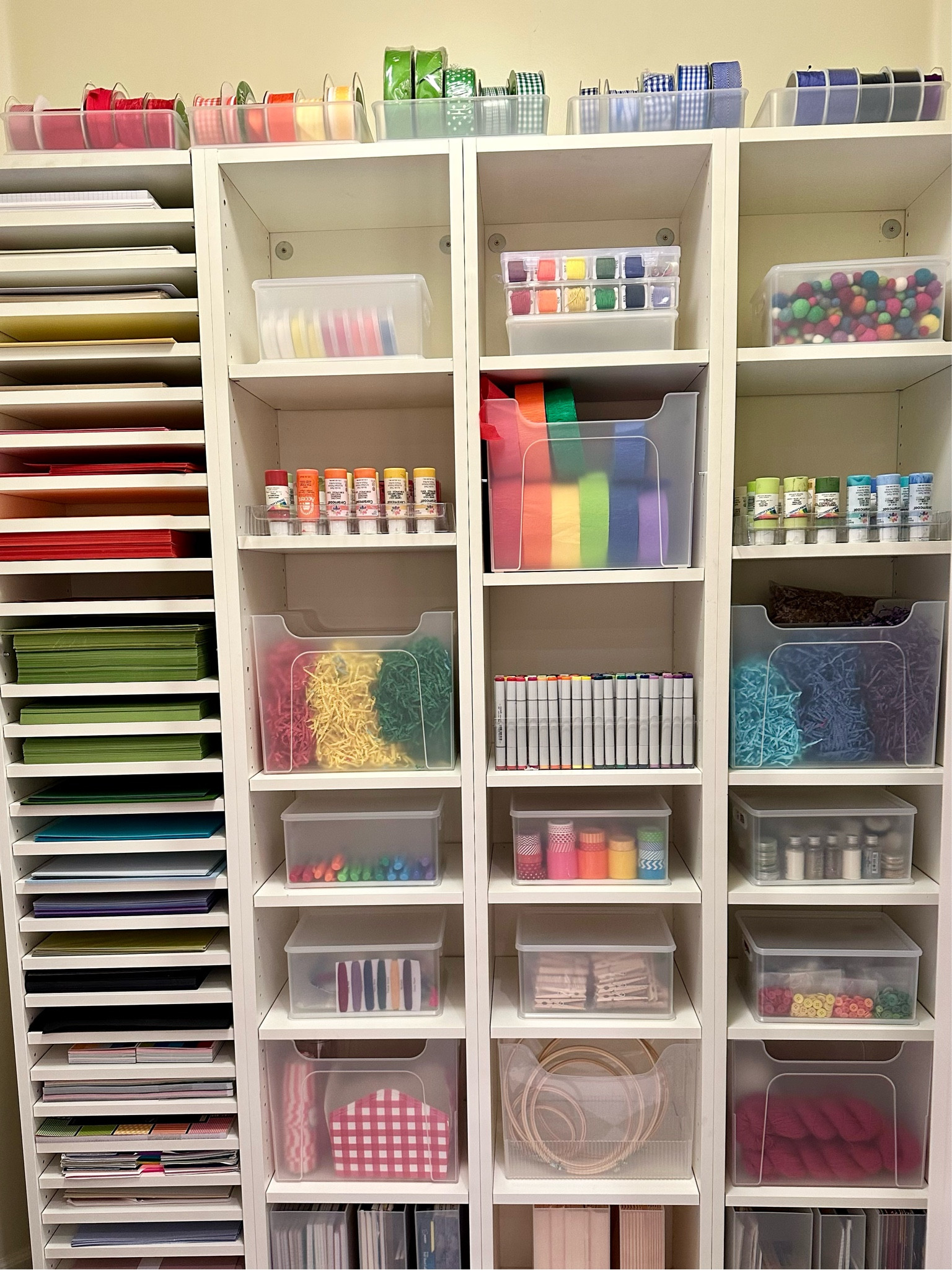 Organizing helps you see everything you have. Now this client will have more time for crafting instead of trying to find what they need! 

#crafts #home #organize

#LTKhome #LTKunder50