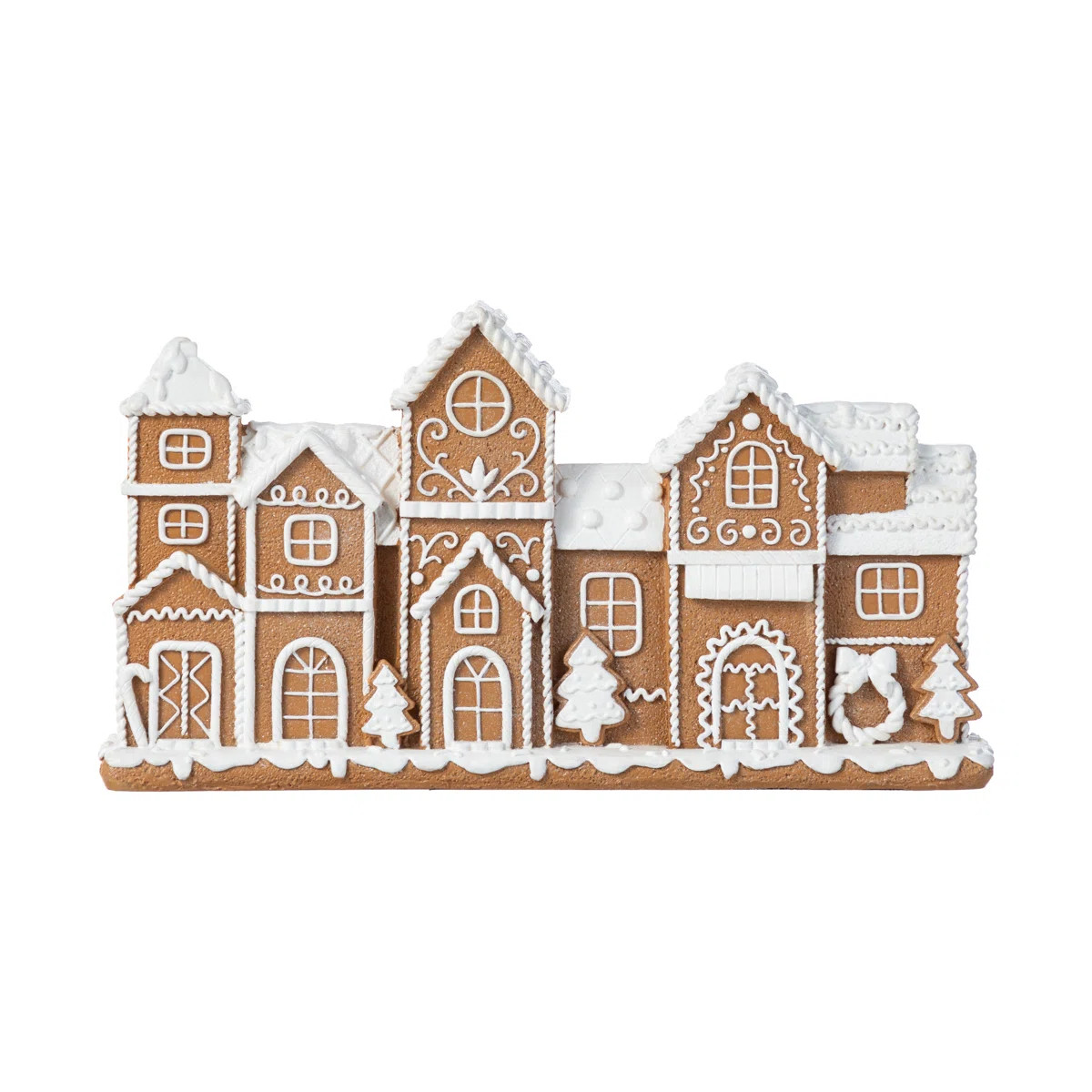 Ophelia & Co. 12.00"L Christmas Resin Gingerbread Townhouse Table Decor | Wayfair | Wayfair North America