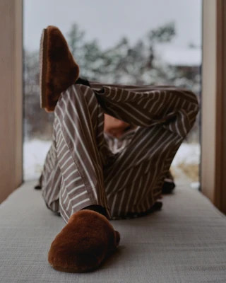 Sheepskin Slippers - Hazelnut S | Hommey US