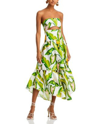 Summer Foliage Strapless Dress | Bloomingdale's (US)