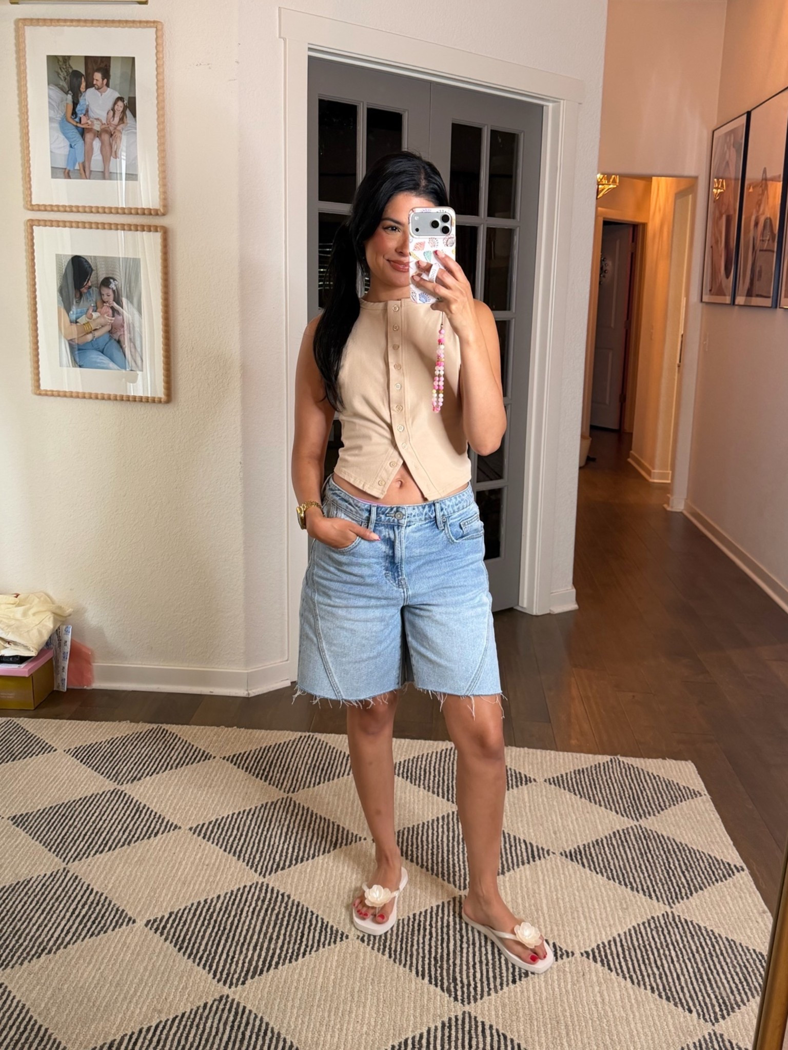 Today’s easy but cute mom outfit!☀️ mom shorts, denim shorts, jean shorts, summer outfit, casual summer style, everyday outfit, tank top, basic tank, summer tank, white tank top, easy outfit, mom style, mom fashion, casual chic, effortless style, weekend outfit, vacation outfit, warm weather outfit, flip flops, flower flip flops, floral sandals, comfortable sandals, summer sandals, beach outfit, pool day outfit, trendy basics, outfit inspiration, everyday fashion, neutral outfit, affordable fashion, summer essentials, capsule wardrobe, mom uniform, summer look, cute casual outfit, sunshine style, grab and go outfit

#LTKootd #LTKgrwm #LTKmomlife