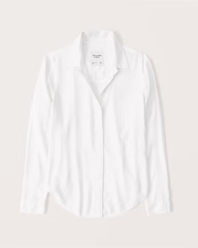 Oversized Long-Sleeve Resort Shirt | Abercrombie & Fitch (US)