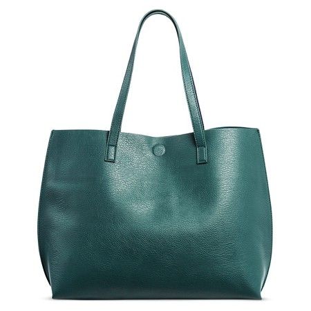 Women's Faux Leather Under One Sky Reversible Tote Handbag with Bonus Removable Wristlet | Target