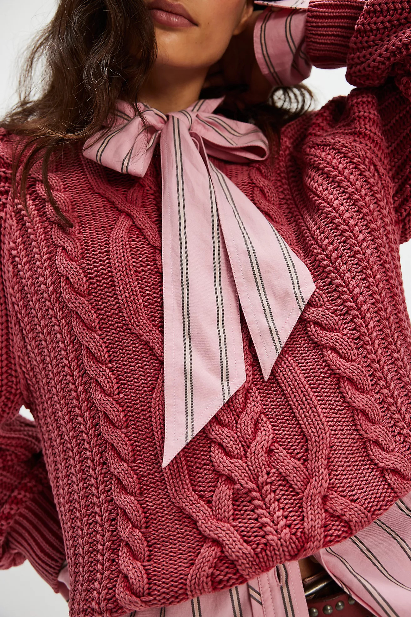 Frankie Cable Sweater | Free People (Global - UK&FR Excluded)