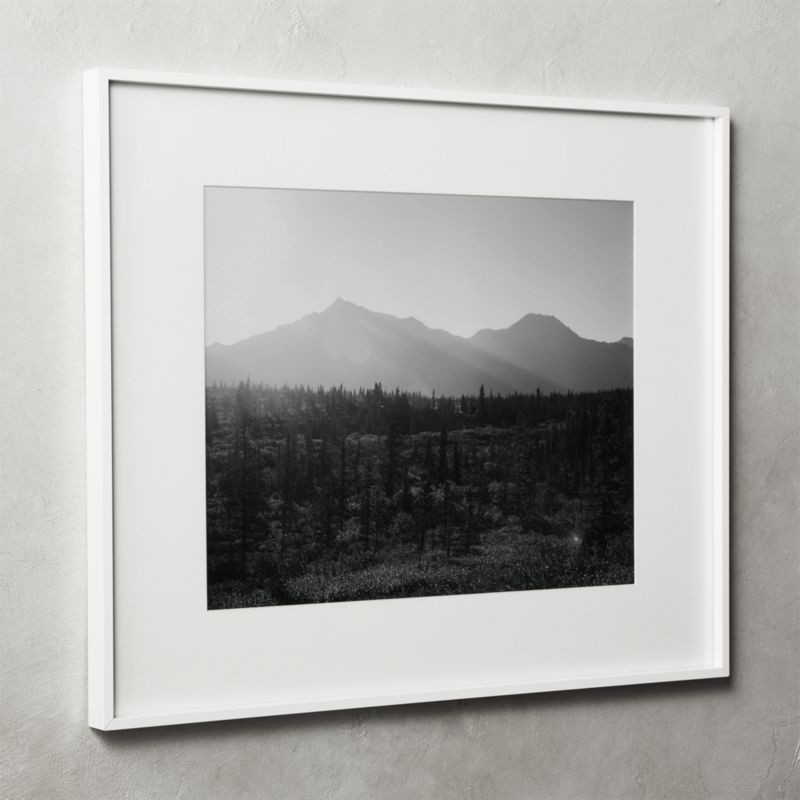 Gallery White Modern Picture Frame with White Mat 16"x20" + Reviews | CB2 | CB2