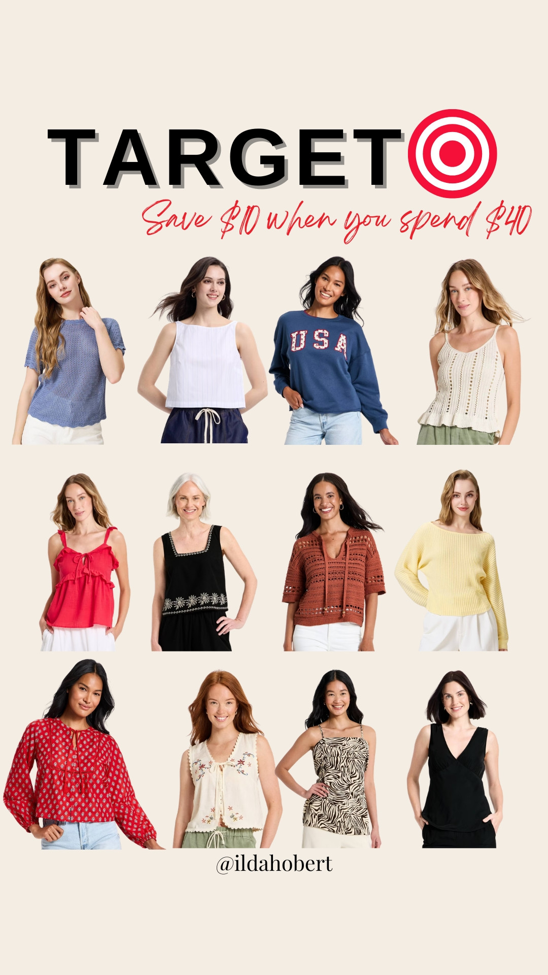 Save $10 when you spend $40 on new tops!

spring, summer, travel, beach vacation outfit, tank, fourth of july, @Target

#LTKootd #LTKSeasonal #LTKSaleAlert