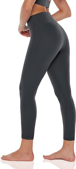 ENERBLOOM Womens Yoga Leggings Workout Pants High Waisted No Front Seam Tummy Control Cream Feeli... | Amazon (US)