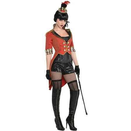 Amscan Freak Show Vintage Ringmaster Jacket for Women Halloween Costume Piece Small/Medium Cropped R | Walmart (US)