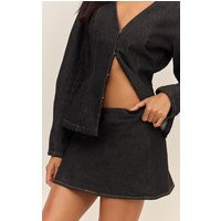 Raw Indigo Denim Mini Skirt, Dark Indigo | PrettyLittleThing US