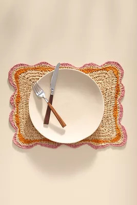 Handwoven Rectangle Garden Party Placemat | Anthropologie (US)