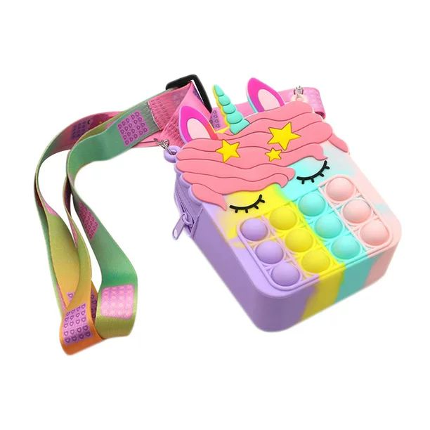 Pop Fidget Toys It Crossbody Purse Bags for Women Girls, Push Bubble Fidget Sensory Toys Crossbod... | Walmart (US)