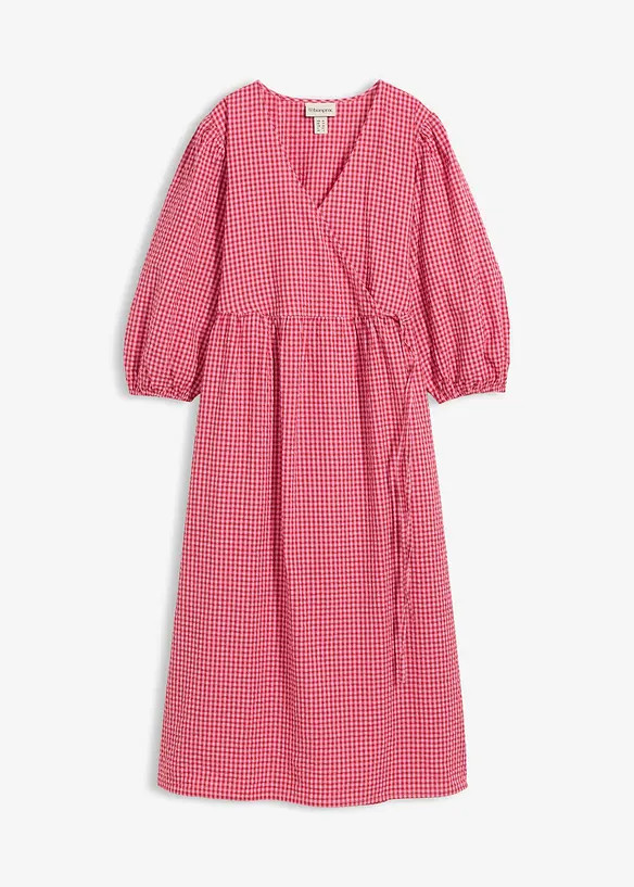 Baumwoll-Wickelkleid aus Seersucker | Bonprix DE