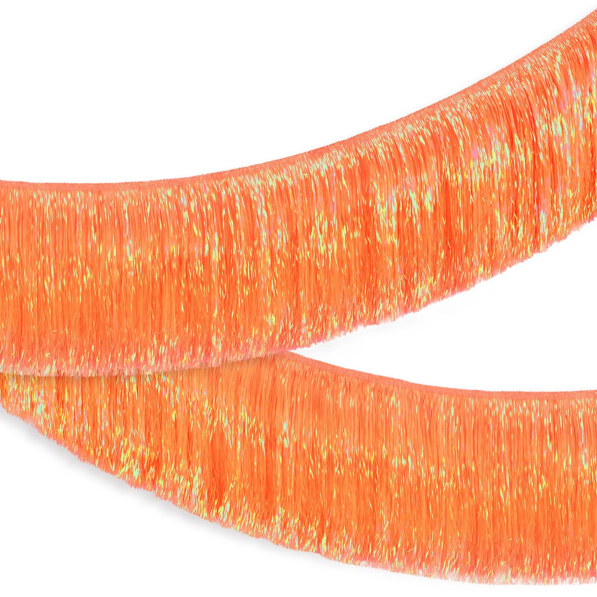 xo, Fetti Orange Fringe Banner - 4 ft | Showgirl Party Garland, Halloween Decor, Birthday Backdro... | Amazon (US)