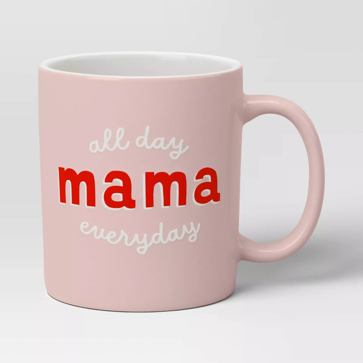 15oz Stoneware 'Mama All Day' Mug Pink - Room Essentials™ | Target