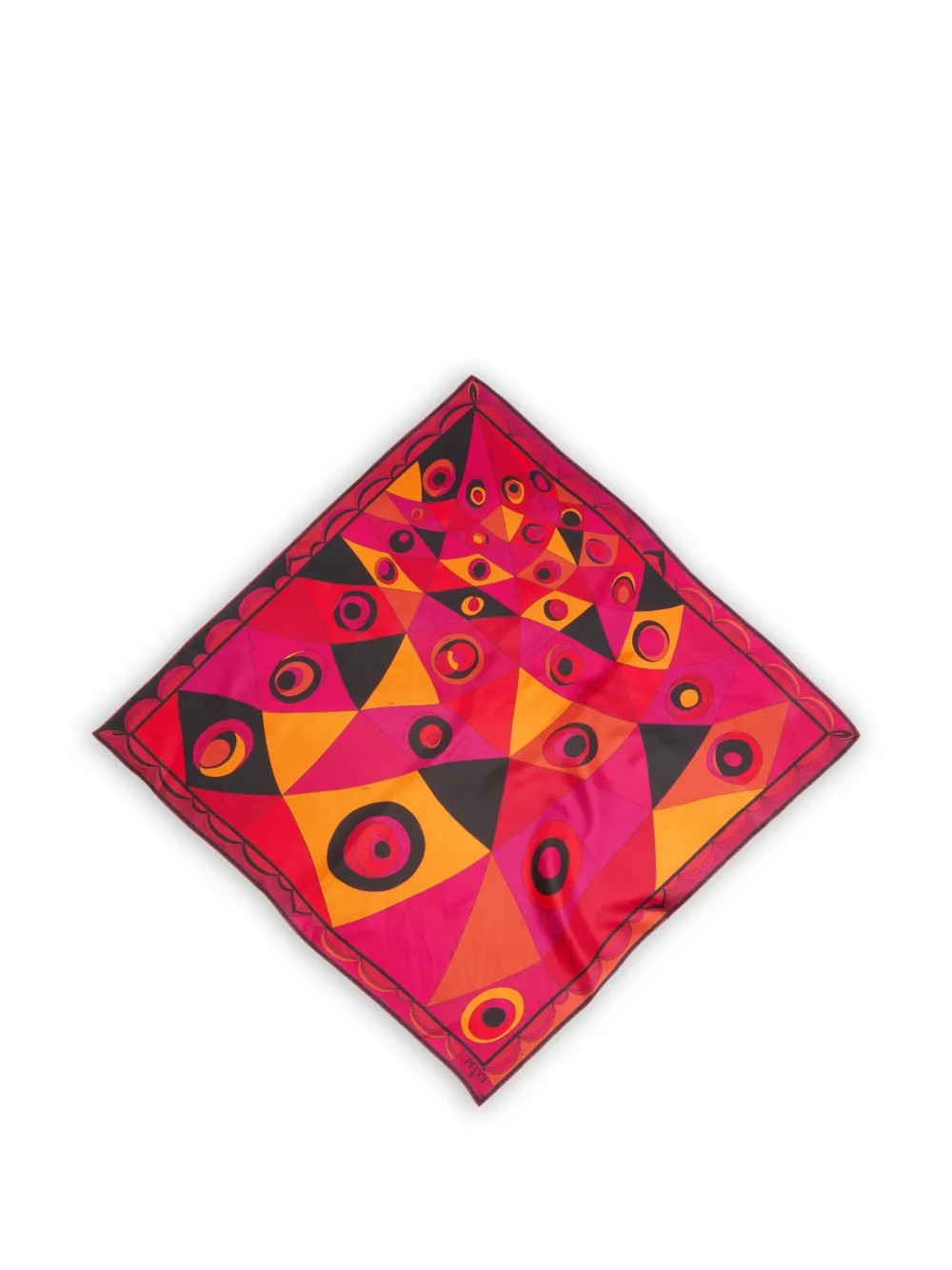 PUCCI Angoli-print silk scarf - Pink | Farfetch Global