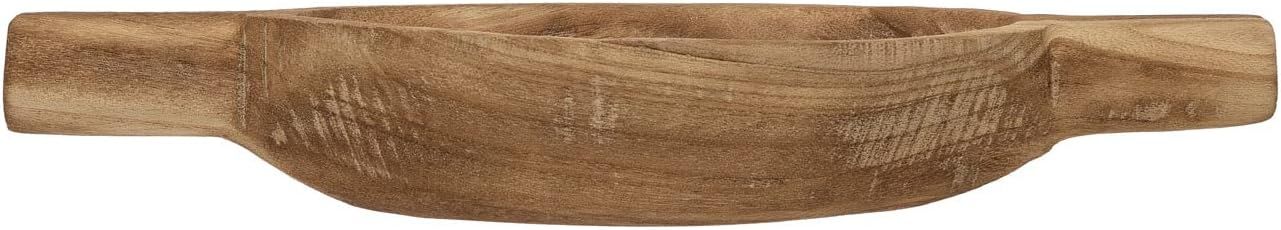 Bloomingville Decorative Paulownia Wood Handles Tray, 17"L x 8"W x 3"H, Natural | Amazon (US)