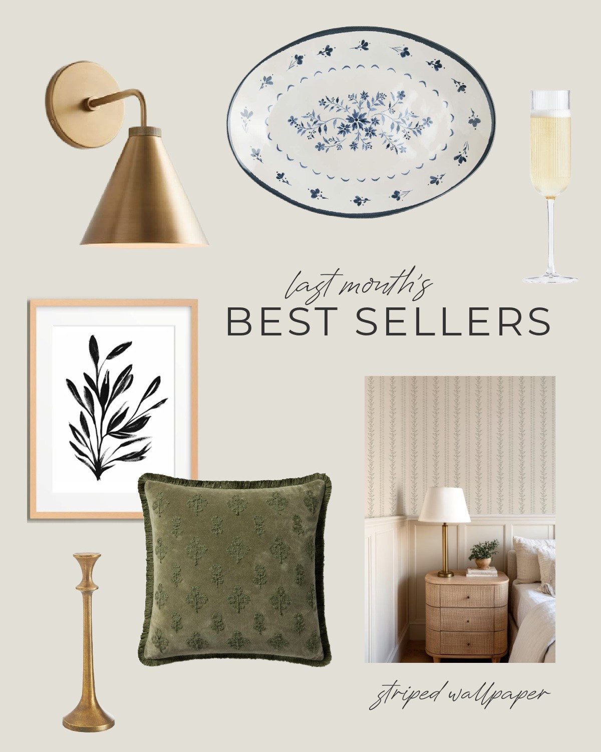 September’s Best Sellers 🤍 A few of the home pieces you loved most, from pretty blue and white vintage-inspired serveware and an aged brass wall sconce to a favourite green embroidered pillow, botanical art and striped wallpaper.

I can see why these caught your eye. They’re the kind of pieces that add colour, pattern and warmth in just the right way. Love this look in my home too!

#LTKhome #LTKsale #LTKholiday