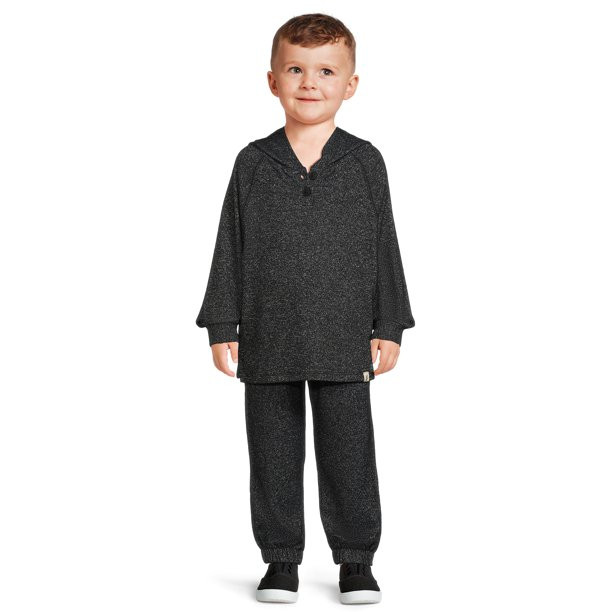 easy-peasy Baby and Toddler Boys' Hacci Knit Hoodie and Jogger Pants Set, 2-Piece, Sizes 12M-5T | Walmart (US)