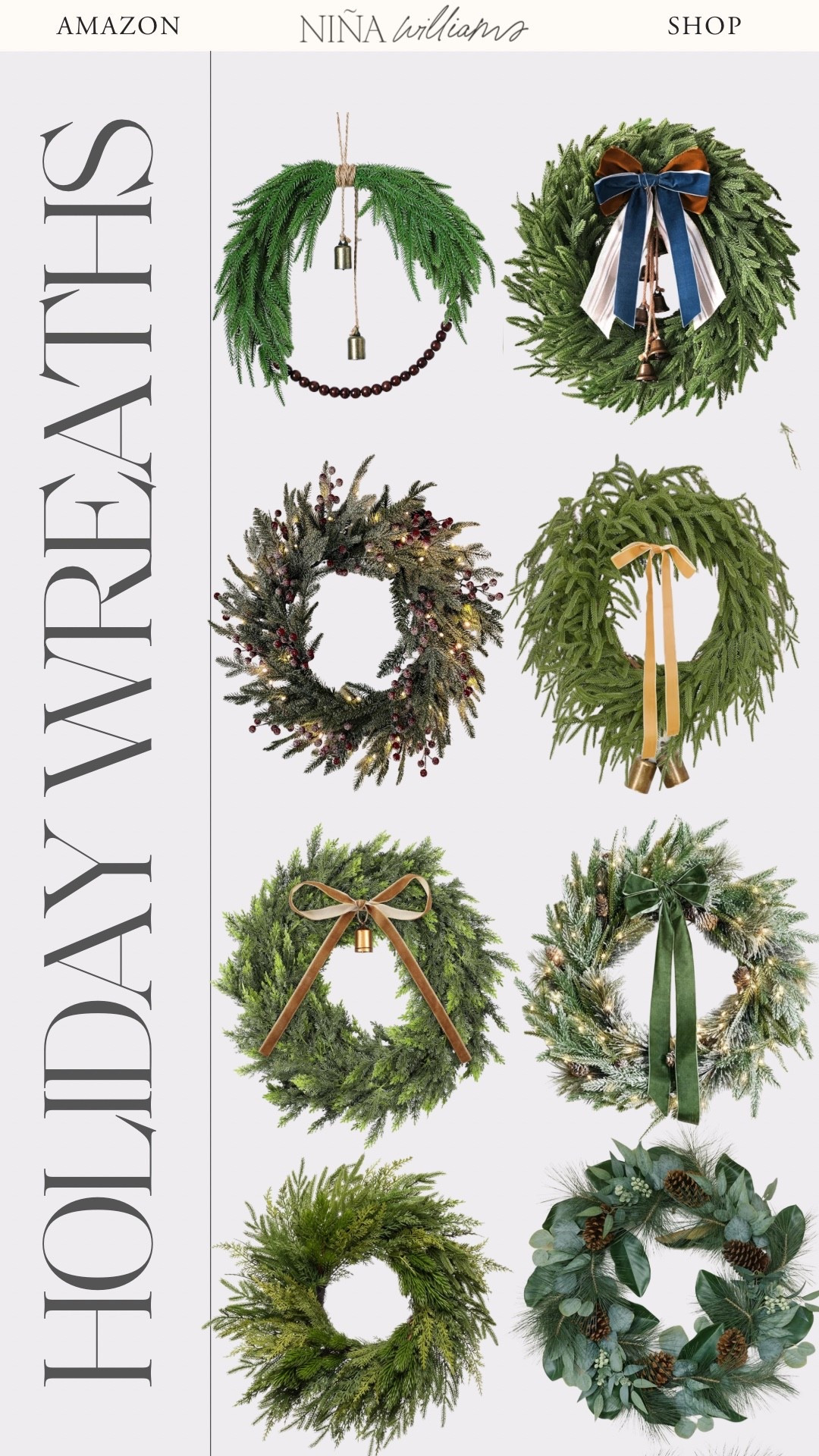 New Holiday wreaths to get your home ready for Winter! Amazon home decor - Amazon holiday decor - Amazon Christmas decorr

#LTKHome #LTKFindsUnder100 #LTKSeasonal