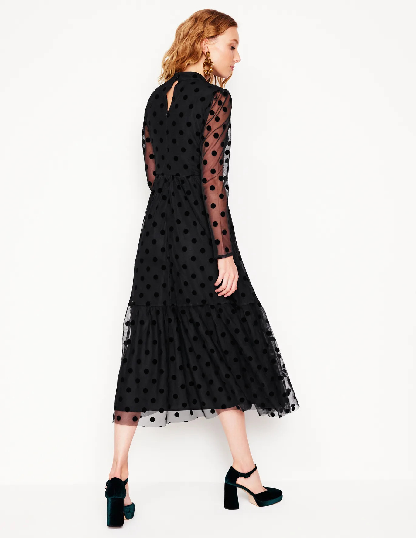 High Neck Tulle Tea Dress | Boden (US)