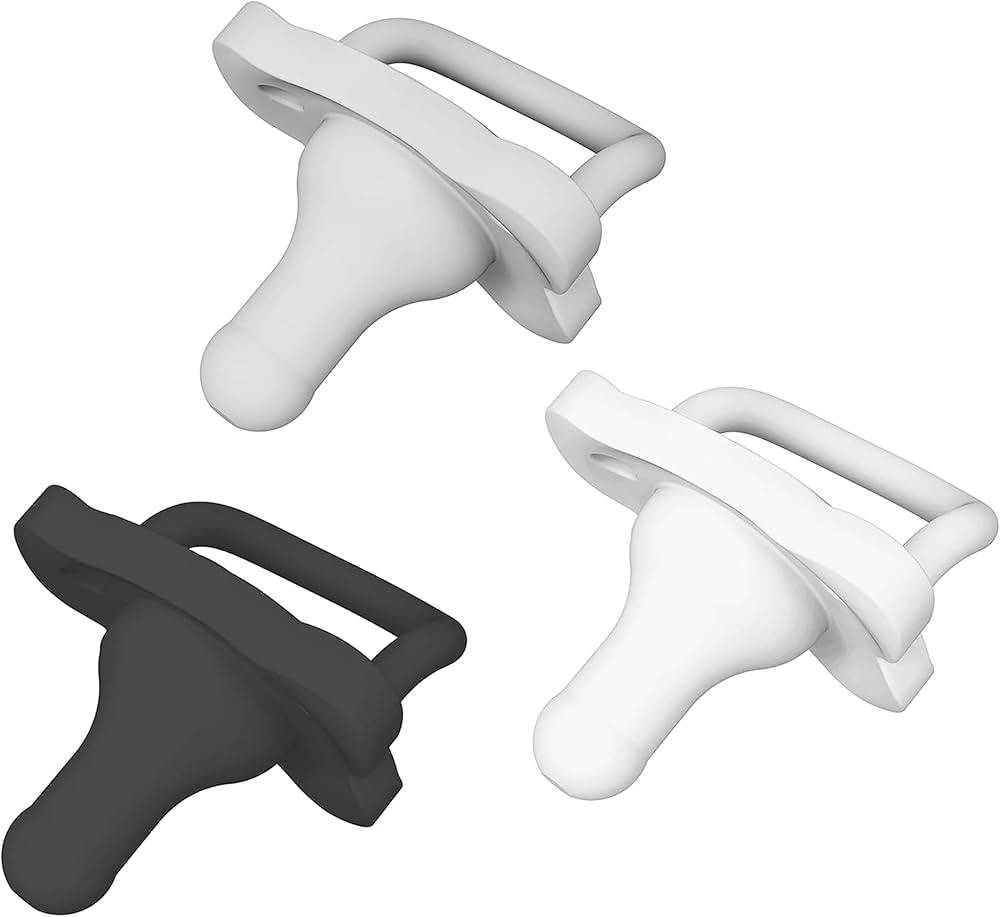 Dr. Brown’s HappyPaci 100% Silicone Pacifier 0-6m, BPA Free, Black, Cool Gray, White, 3-Pack | Amazon (US)