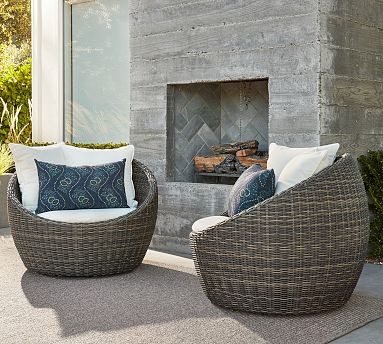 Torrey Papasan Chair with High Performance Cushion Covers | Pottery Barn (US)