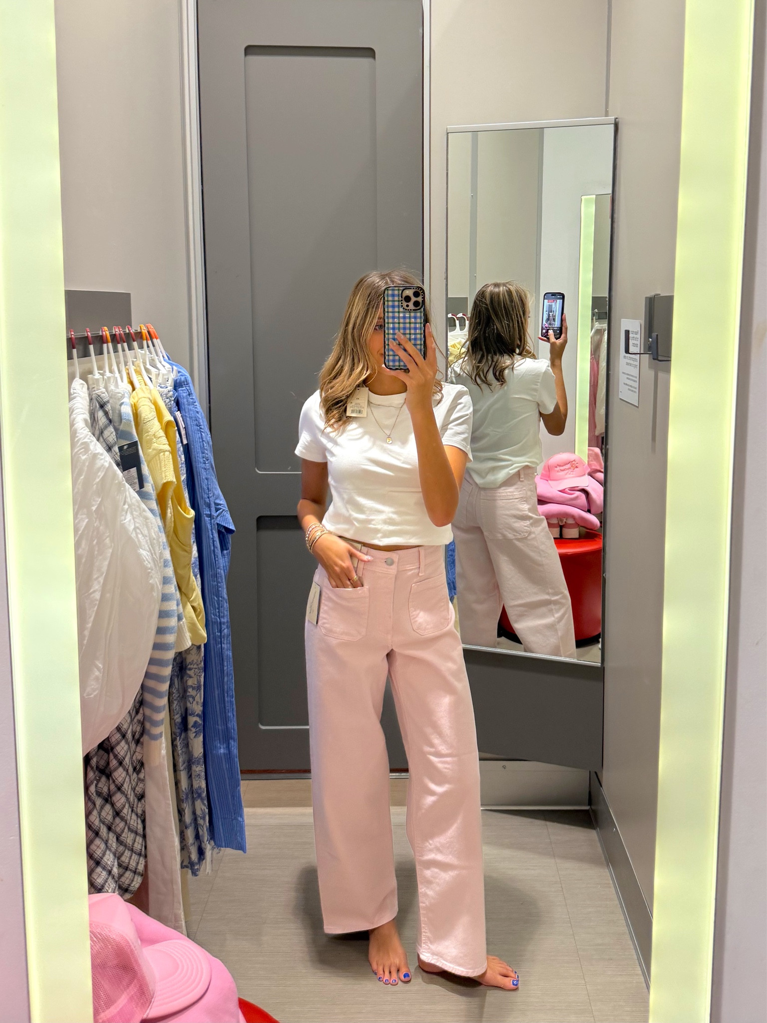 spring outfit ideas from targets new arrivals 💛 wearing an XS in this top