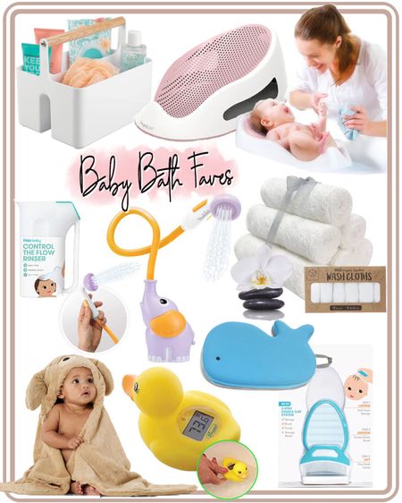 My favorite baby bath essential finds that have great reviews!
What’s included in the image and linked down below:
1. Baby’s bath tub (Offered in different colors when you click on link)
2. Bath caddy for storage
3. Washcloths
4. Elephant baby bath shower (Offered in different colors when you click on link)
5. Baby shampoo rinsed
6. Hooded bath towel
7. Duck bath thermometer
8. Knee bath mat
9. 3-step cradle cap system with brush, sponge, and comb

#babybathessentials #babybathaccessories #babybathtub #washcloths #bathcaddy #forbaby #babyshowerideas

#LTKbump #LTKkids #LTKbaby