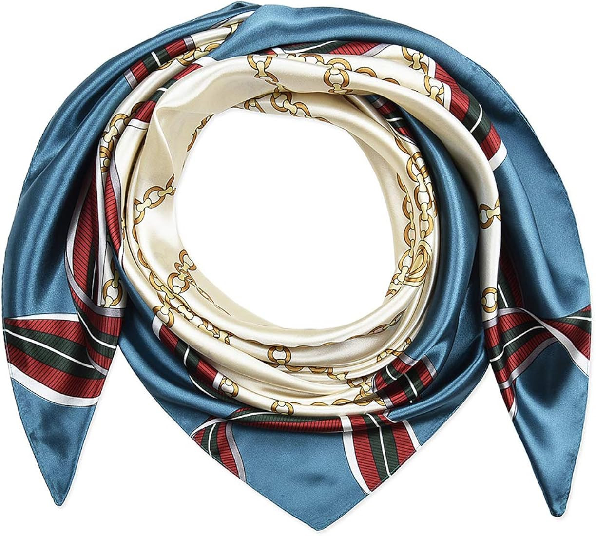 corciova 35 x 35 Women Square Silk Like Hair Scarf Head Sleeping Wrap Satin Headscarf | Amazon (US)