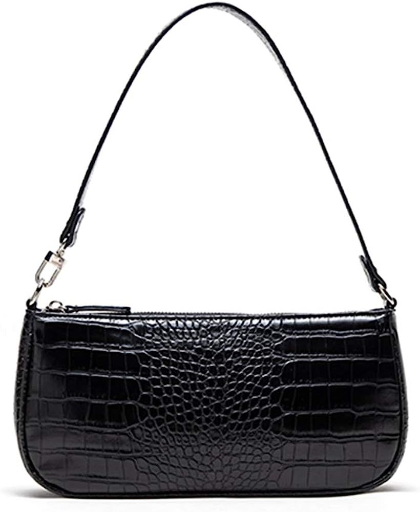 Retro Classic Clutch Croc Tote Bag Shoulder HandBags, Crocodile Purses with Zipper Closure for Wo... | Amazon (US)