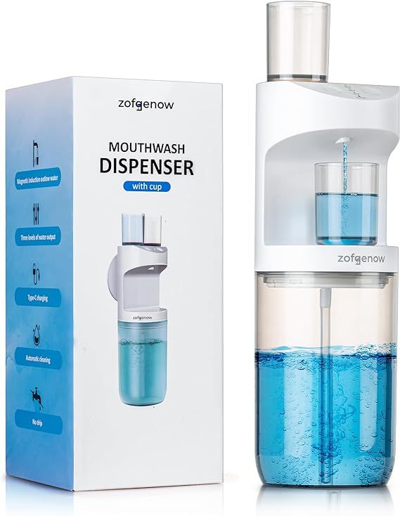 Automatic Mouthwash Dispenser for Bathroom,Bathroom Accessories 19.4 Fl Oz Dispensers with Magnet... | Amazon (US)