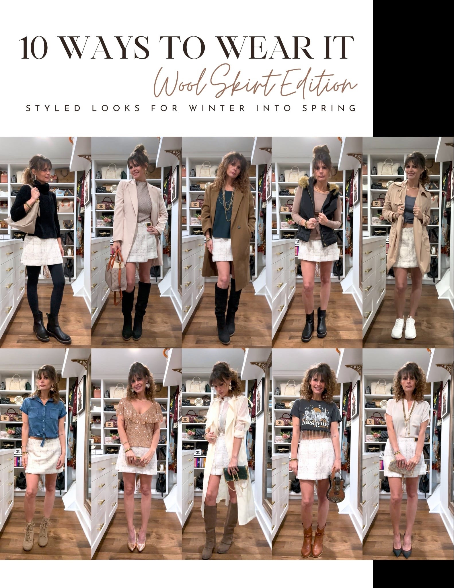 10 Ways to Wear It: Wool Skirt Edition ✨ A versatile wardrobe staple styled multiple ways to take you from everyday errands to dressed-up moments, all season long.

#LTKOver40 #LTKgrwm #LTKWorkwear