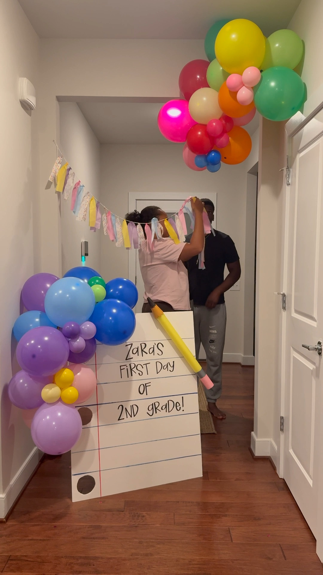 Easy DIY back to school surprise🎈📝

#LTKKids #LTKSeasonal #LTKFamily