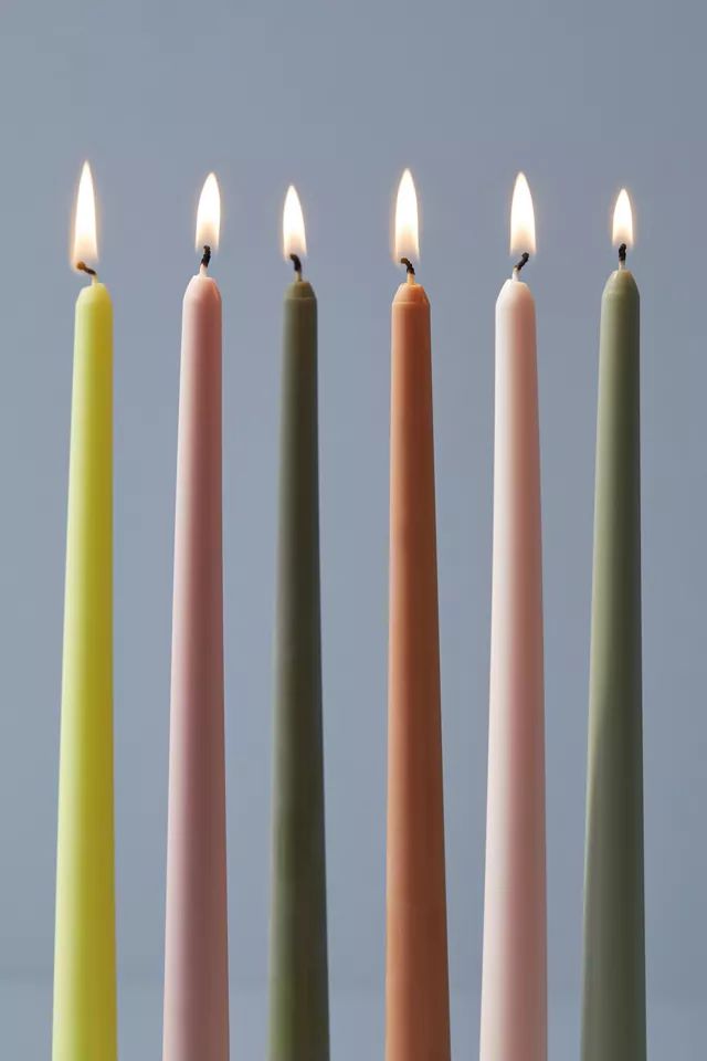Multicolor Taper Candle - Set Of 6 | Urban Outfitters (US and RoW)