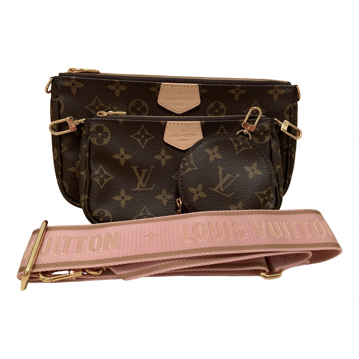 Louis Vuitton Multi Pochette Access Brown Cloth Handbags | Vestiaire Collective (Global)