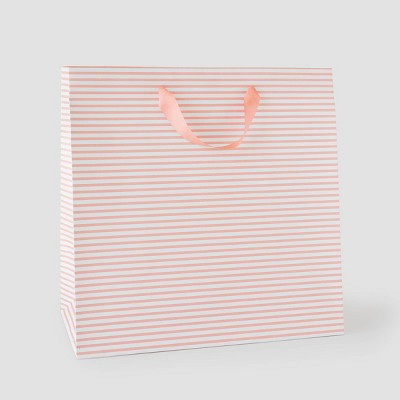 XL Pinstripe Gift Bag Pink/White - Sugar Paper™ + Target | Target