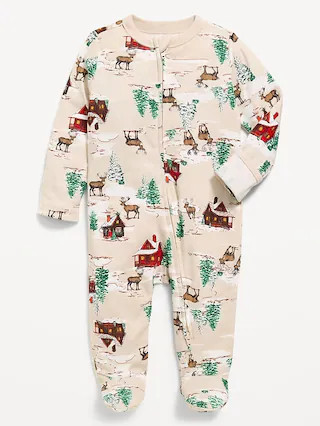 2-Way-Zip Sleep & Play Footed One-Piece for Baby | Old Navy (US)