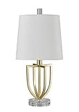 Collective Design L25902CDSAM Emma, Antique Gold, Heavy White Table Lamp | Amazon (US)