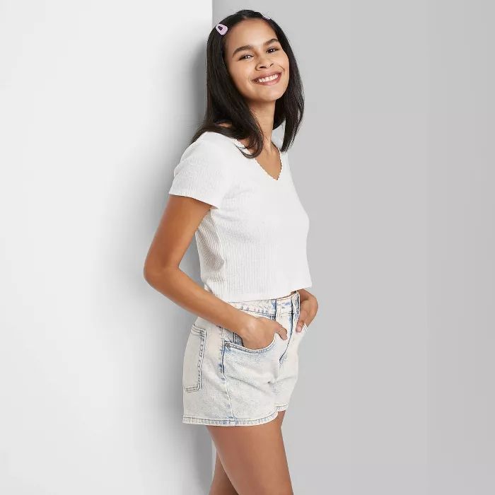 Women's High-Rise Mom Jean Shorts - Wild Fable™ | Target