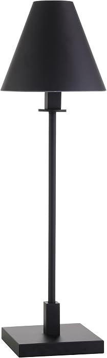 Henn&Hart 28" Modern 1-Light Table Lamp with Black Metal Cone Shade for Dining Room, Living Room,... | Amazon (US)