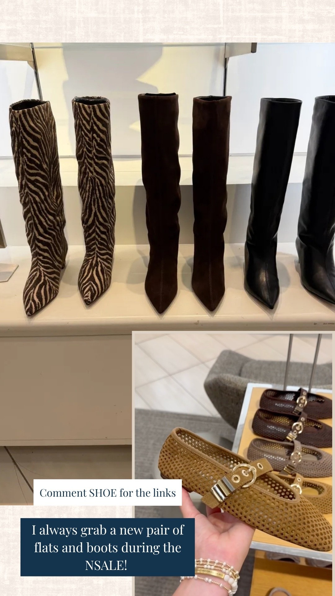 Last day to shop the Nordstrom Anniversary Sale is August 9th! It’s the perfect time to grab a pair of fall flats or knee high boots!