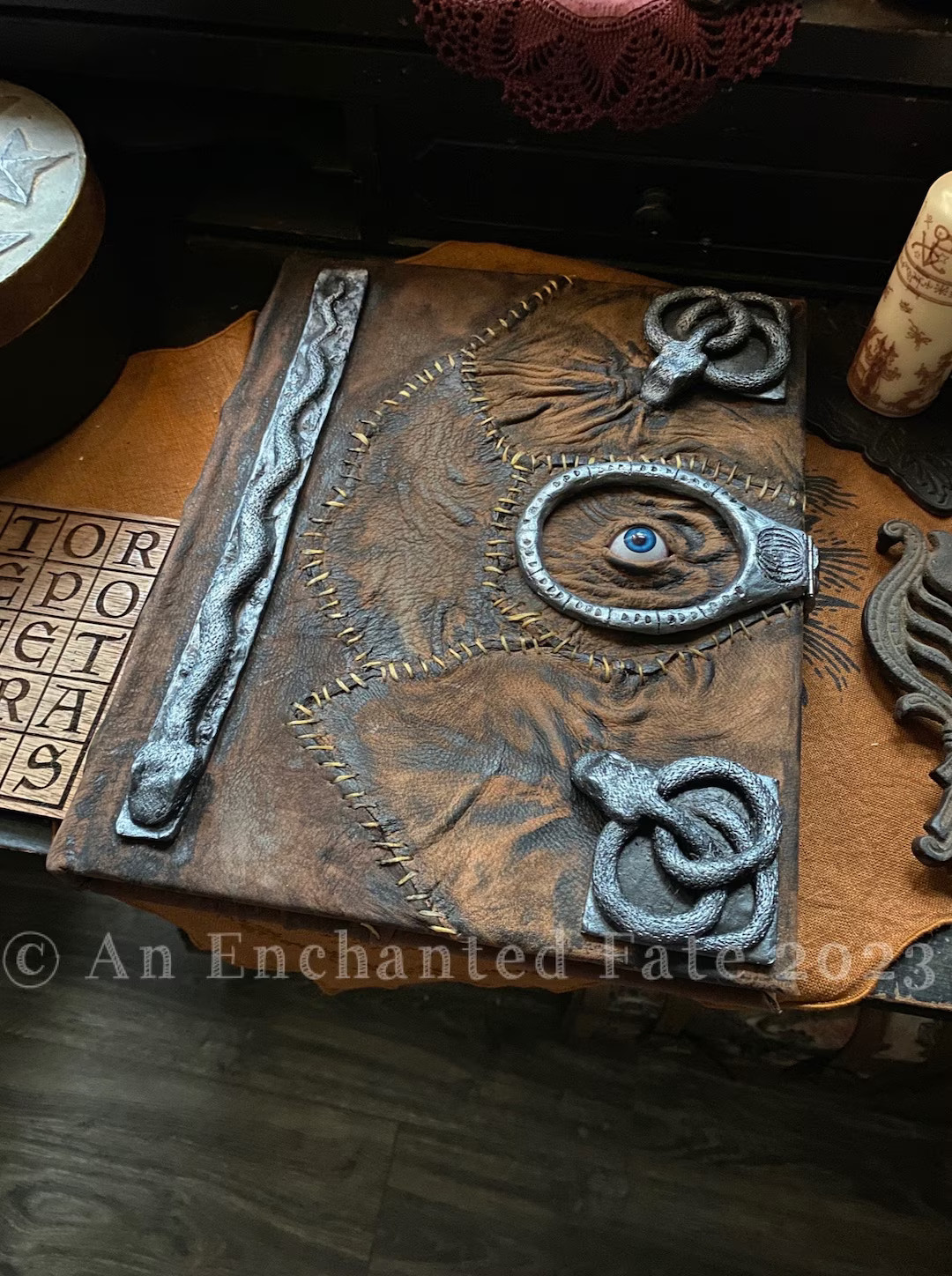 Hocus Pocus Book: Large Leather Bound Version, Illustrated Movie Novelization, Winifred Sanderson... | Etsy (US)