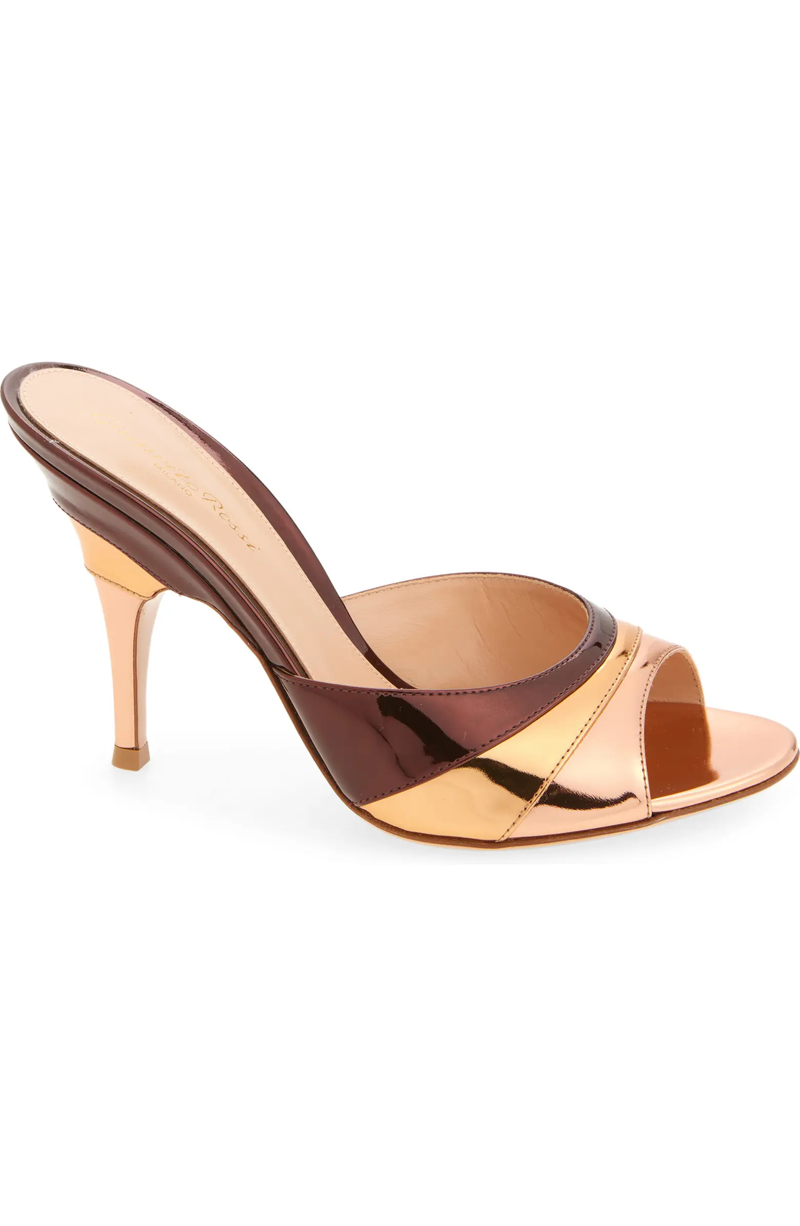 Metallic Slide Sandal (Women) | Nordstrom