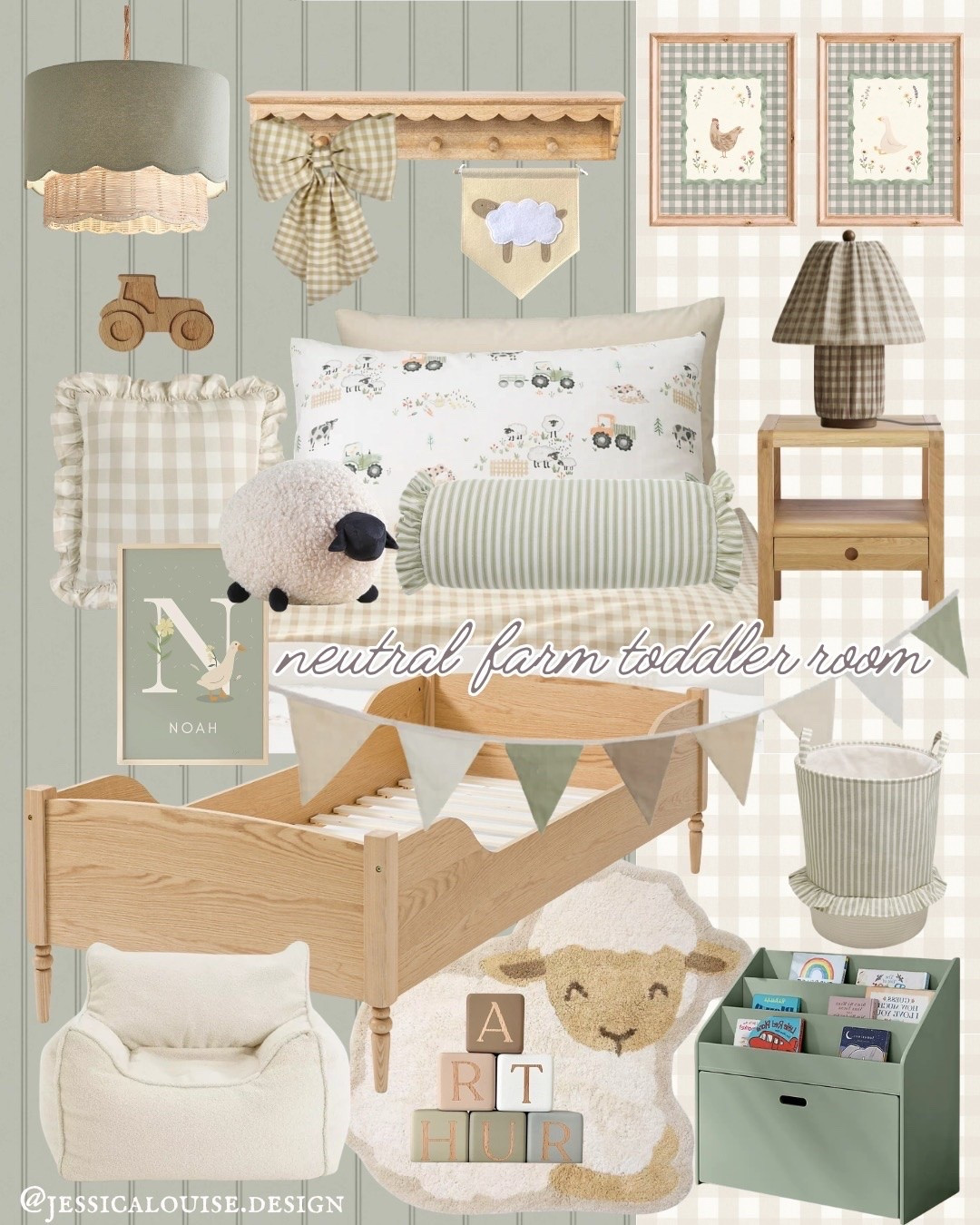 Neutral farm animals toddler room 🌾

#LTKkids #LTKfamily #LTKbaby