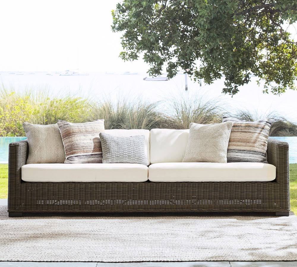 Huntington Square Arm 106" Sofa Cushion Slipcover | Pottery Barn (US)