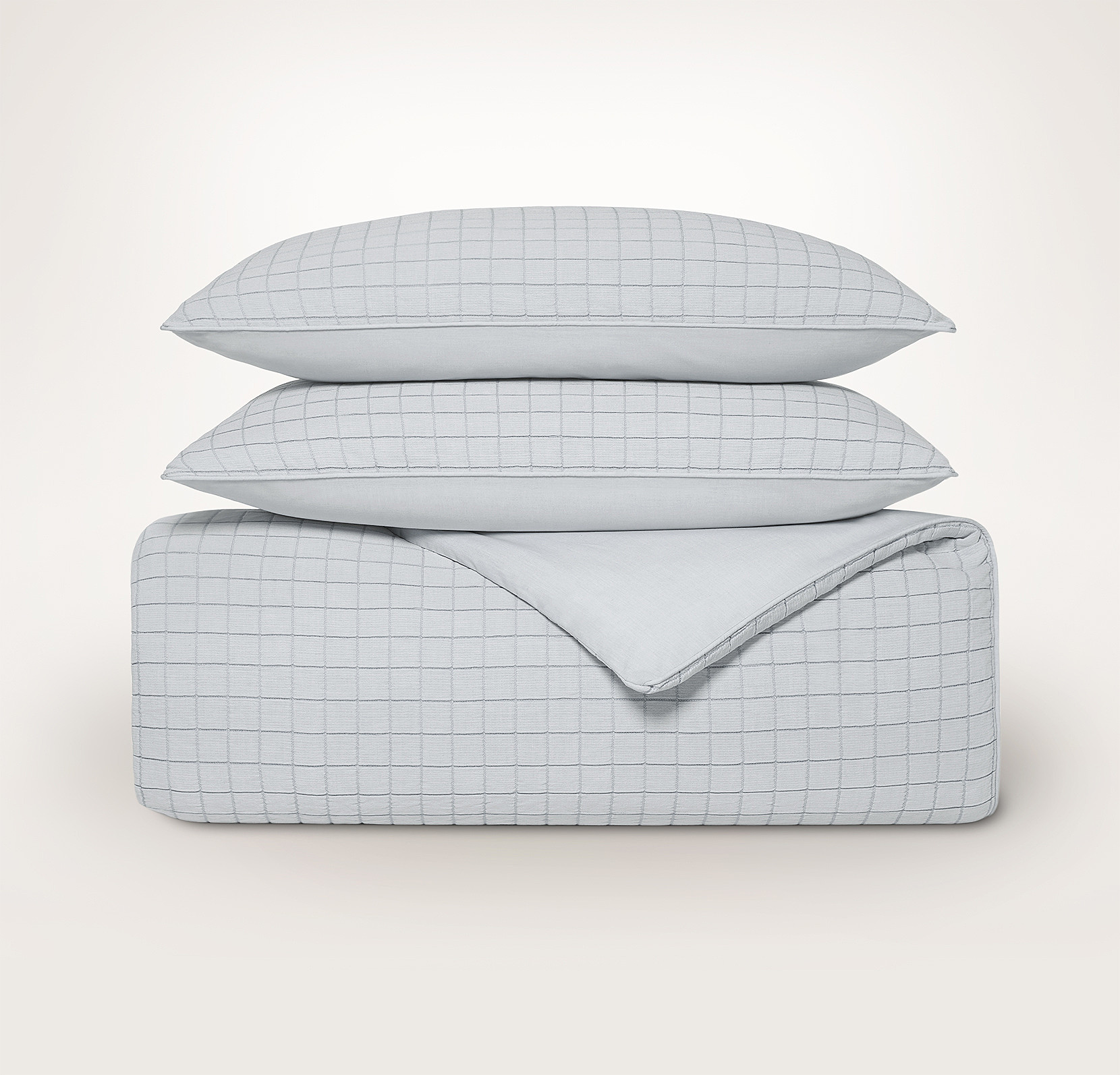 Matelasse Windowpane Duvet Set | Boll & Branch