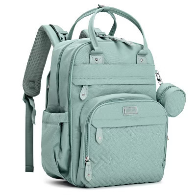 BabbleRoo Diaper Bag Backpack Stylish 26L Hands Free Baby Bag with Changing Pad, Stroller Straps & Water-Resistant, Sage Green, Large | Target