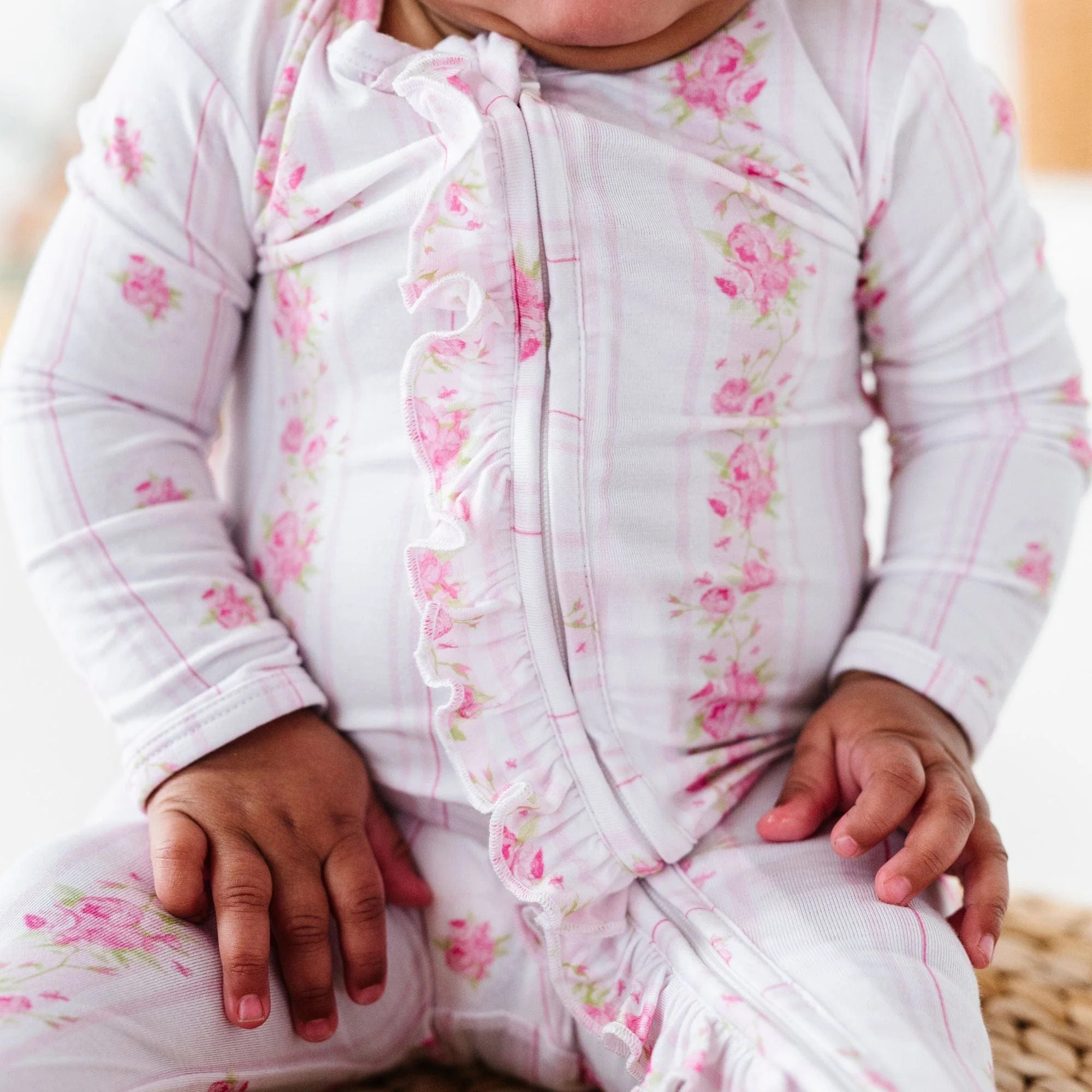 Enchanted Floral Lane Ruffle Footie | Bums & Roses